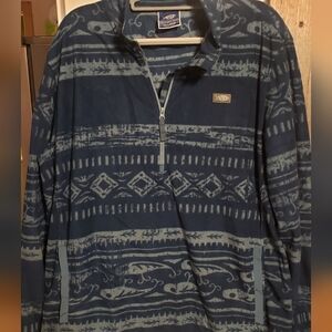 American Fishing&tackle Half Zip Pullover Fleece Sweater Jacket XXL Men